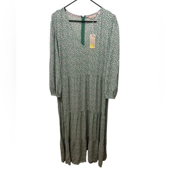 Boden Floral Tiered Maxi Dress Size 16/18 - Picture 2 of 8